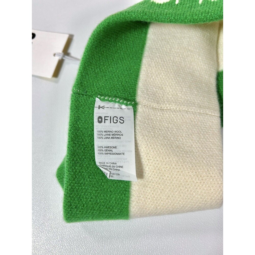 Figs Wool Color Block White Green Pink Headband Unisex NWT - Picture 6 of 9